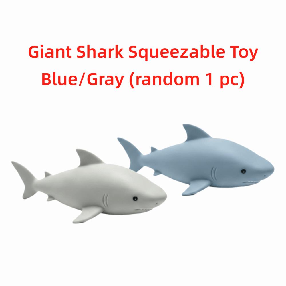 Jumbo Size Giant Shark Squishy Toy Slow Rising Giant Shark Fidget Toy Desk Decor
