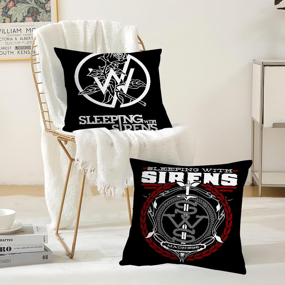 Music Group S-Sleeping W-With S-Sirens Pillow Case Suitable For Bedrooms Living Rooms Cars Home Decoration