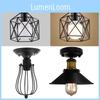 Creative Retro Industrial Edison Pendant Light Adjustable Iron Cage Led Fixture