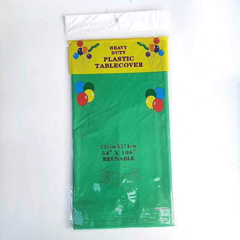 Disposable Solid Color Plastic Tablecloth