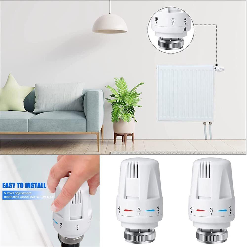 Thermostatic Radiator Valve Pneumatic Temperature Control Valves Remote Controller Radiator Head For Heating System Valve-Tool Fuel Injectors 6