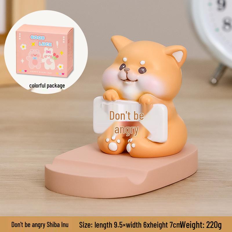 Adorable Kitten Phone Stand: Cute, Relaxing Office Gift for Girls