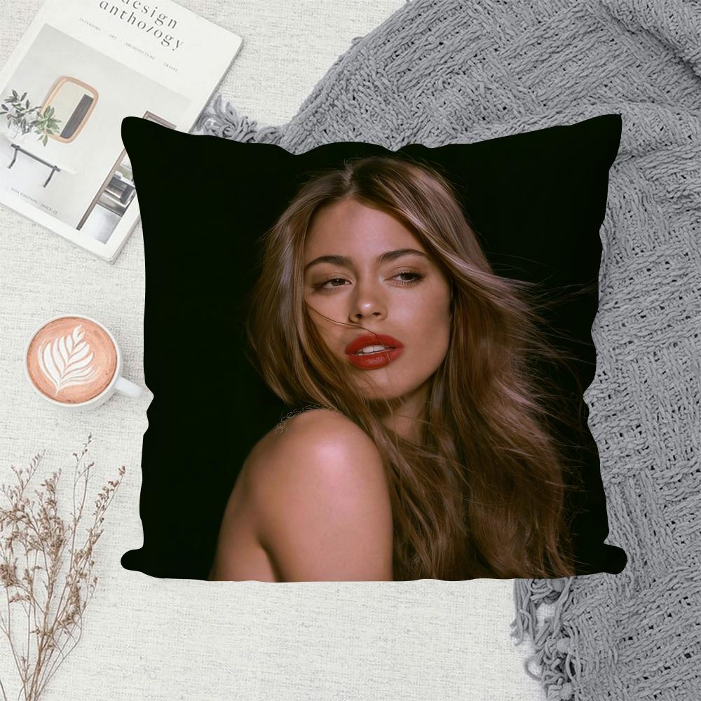1PC Singer Martina Stoessel TINI Pillow Case Sofa Decorative Home Double-sided Printing Short Plush Cute Cushion Cover