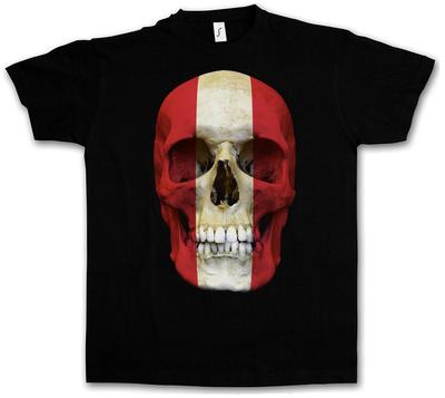 Tricou unisex drapel cu craniu austriac clasic Schädel Banner Fahne Österreich Biker Mc