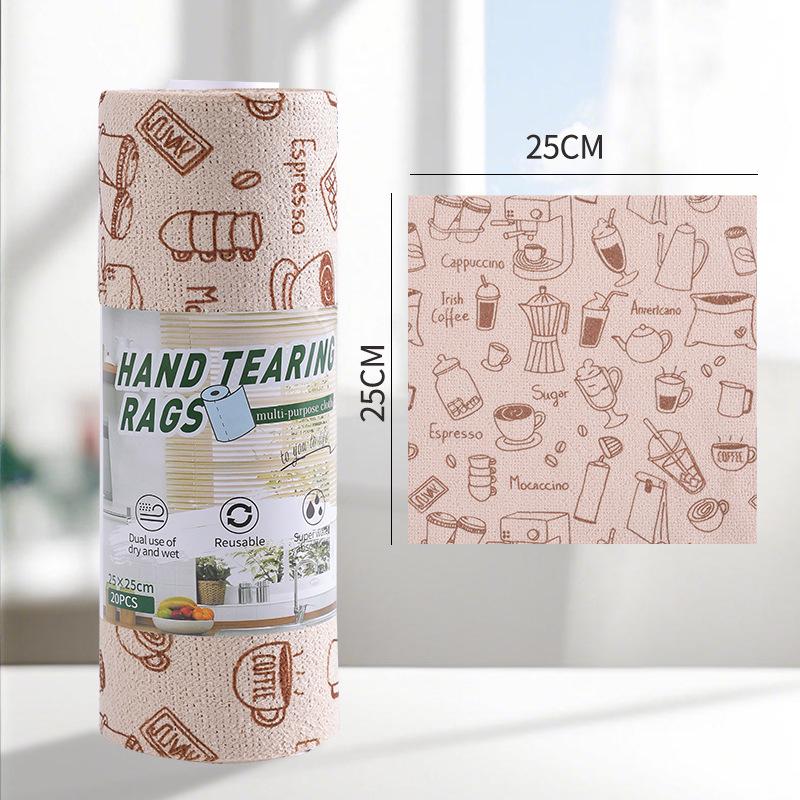 Ultra-Fine Fiber Tearable Cleaning Cloths - Wet & Dry, Thickened Weekly Disposable Wipes for Kitchen Use