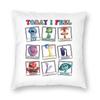 Inside Out  All The Feels Square Pillowcase Polyester Linen Velvet Printed Zip Decor Pillow Case Room Cushion Case
