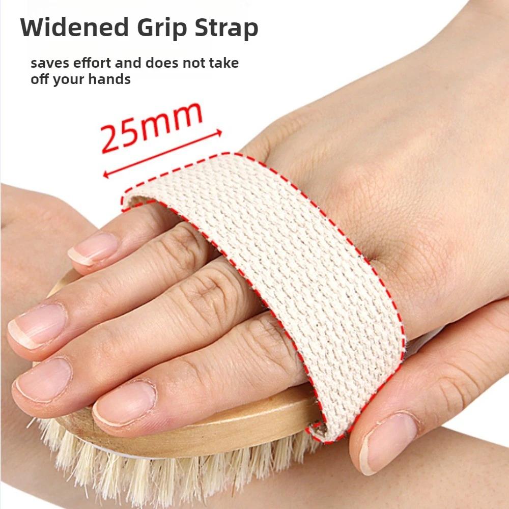 1PC Detachable Long Handle Bath Brush Natural Bristles Wooden Shower Brush Exfoliating Body Scrubber Back Massager Bathing Tools