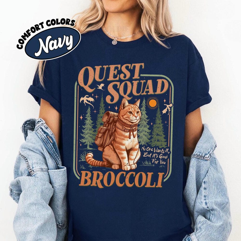 Onyx Storm Quest Squad Broccoli Comfort Shirt Fantasy Fourth Wing Dragon Rider Bookish Unisex Shirt Funny Sweatshirt Streetwear