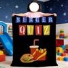 Burger Quiz Blanket For Soft Throw Blanket for Picnic Bed Sofa Home Bedroom Cozy Warm Comfortable