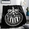1PC Chivas Crest Fan Gear Custom Name Patterned Flannel Blanket Suitable For All Seasons For Home Decor Warmth And Comfort Gifts Holiday Present