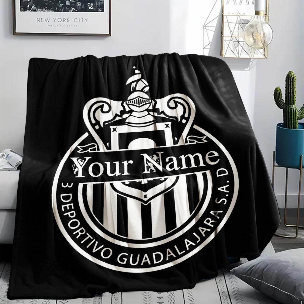 1PC Chivas Crest Fan Gear Custom Name Patterned Flannel Blanket Suitable For All Seasons For Home Decor Warmth And Comfort Gifts Holiday Present