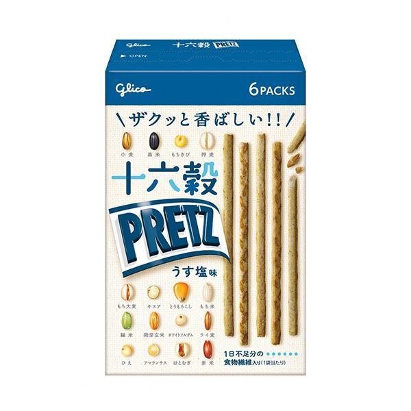 Japan GLICO Sixteen Grain Pretz (Light Salte Flavor / Toasted Seaweed Flavor) 60g