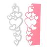 2 Pieces Heart Lace Border Die Cuts Heart Lace Metal Cutting Dies Stencil Embossing Dies for DIY Card Photo Decorations