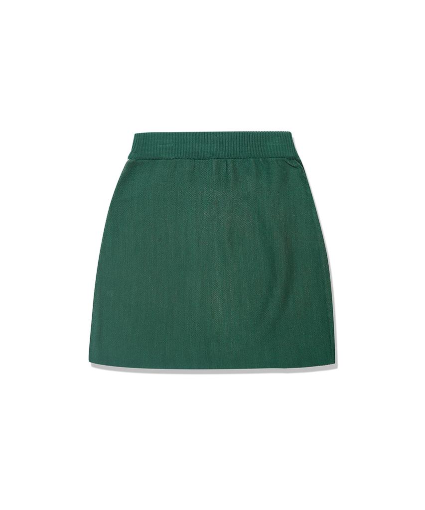 Main Booth Rafflesia Knitted Skirt(Green)