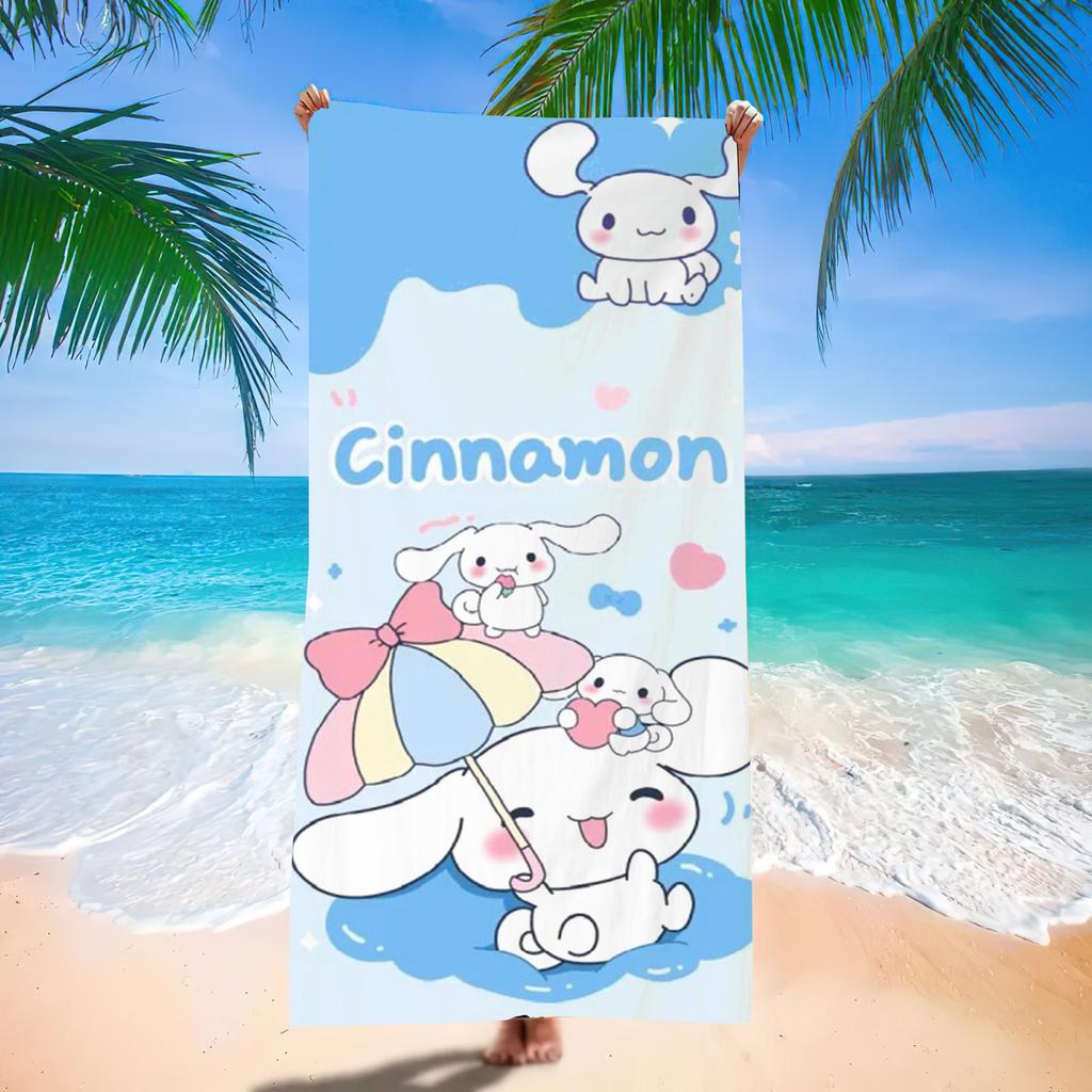 Popular Beach Towels Children'S Cartoon Quick-Drying Beach Towels Microfiber Digital Printing Bath Towels