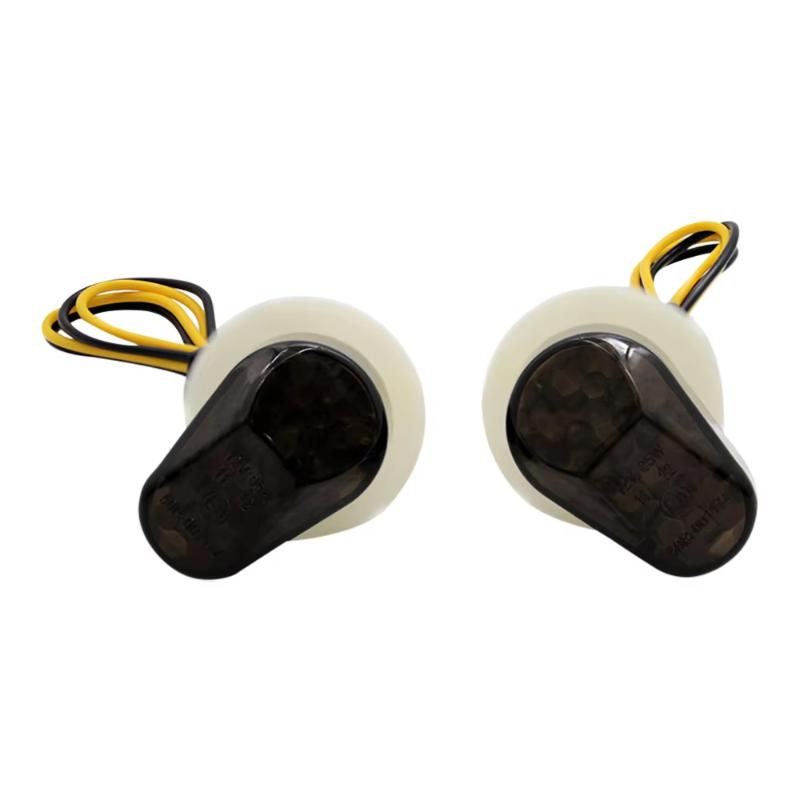 2PCS Low Power Motorcycle LED Turn Signals Super Bright Flashing Indicator Lamps for Cafe Racer Dirt Motorbike
