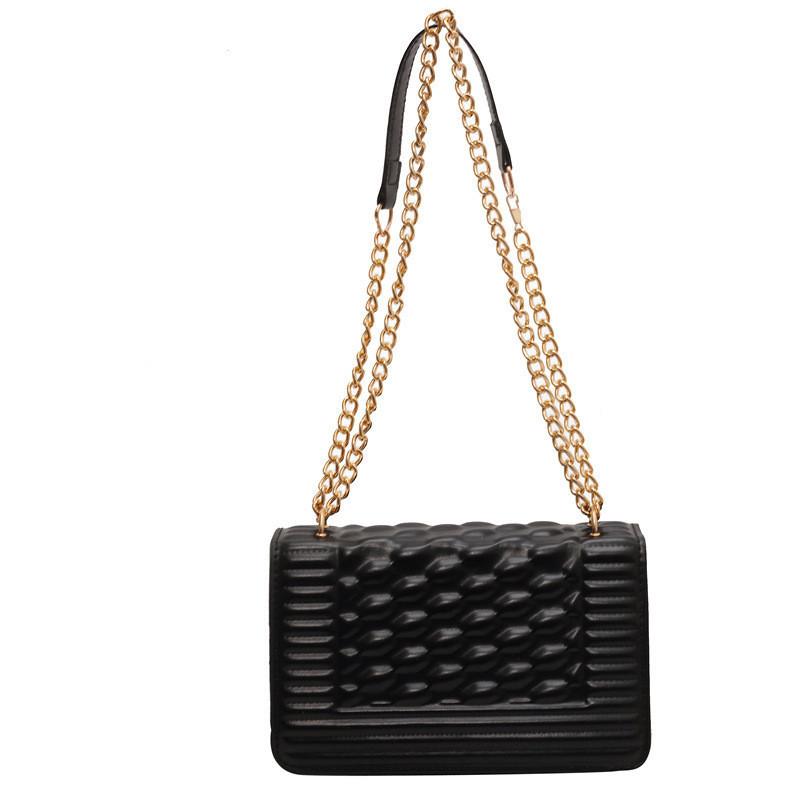 Trendy Minimalist Crossbody Bag For Women 2023 Summer New Casual Shoulder Bag With Quilted Chains