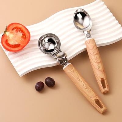 Stainless Steel Ice Cream Scoop with Trigger Release Melon Baller for Fruit Desserts Rust-Resistant Dishwasher Safe Essential Kitchen Tool