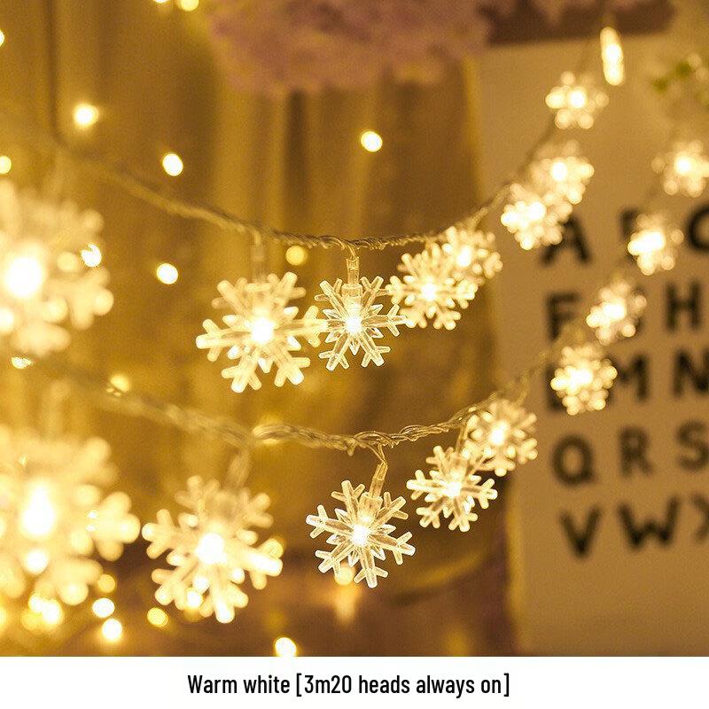 Snowflake LED String Lights