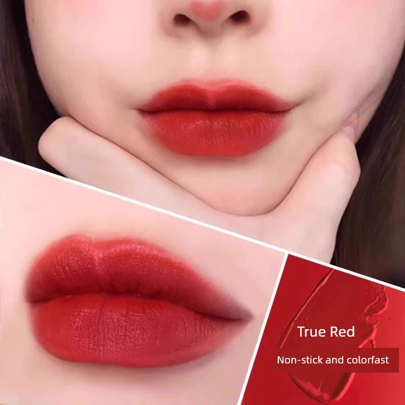 Xiaohongshu Best Selling No Stain On Cup Non-Fading Cameo Brown Cinnamon Lipstick Raincoat Waterproof Matte Gift Box