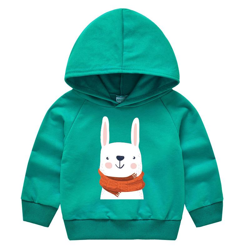 Frühling und Herbst Kindermode Kapuzenpullover Jungen und Mädchen Cartoon Druck Pullover Langarm Tops