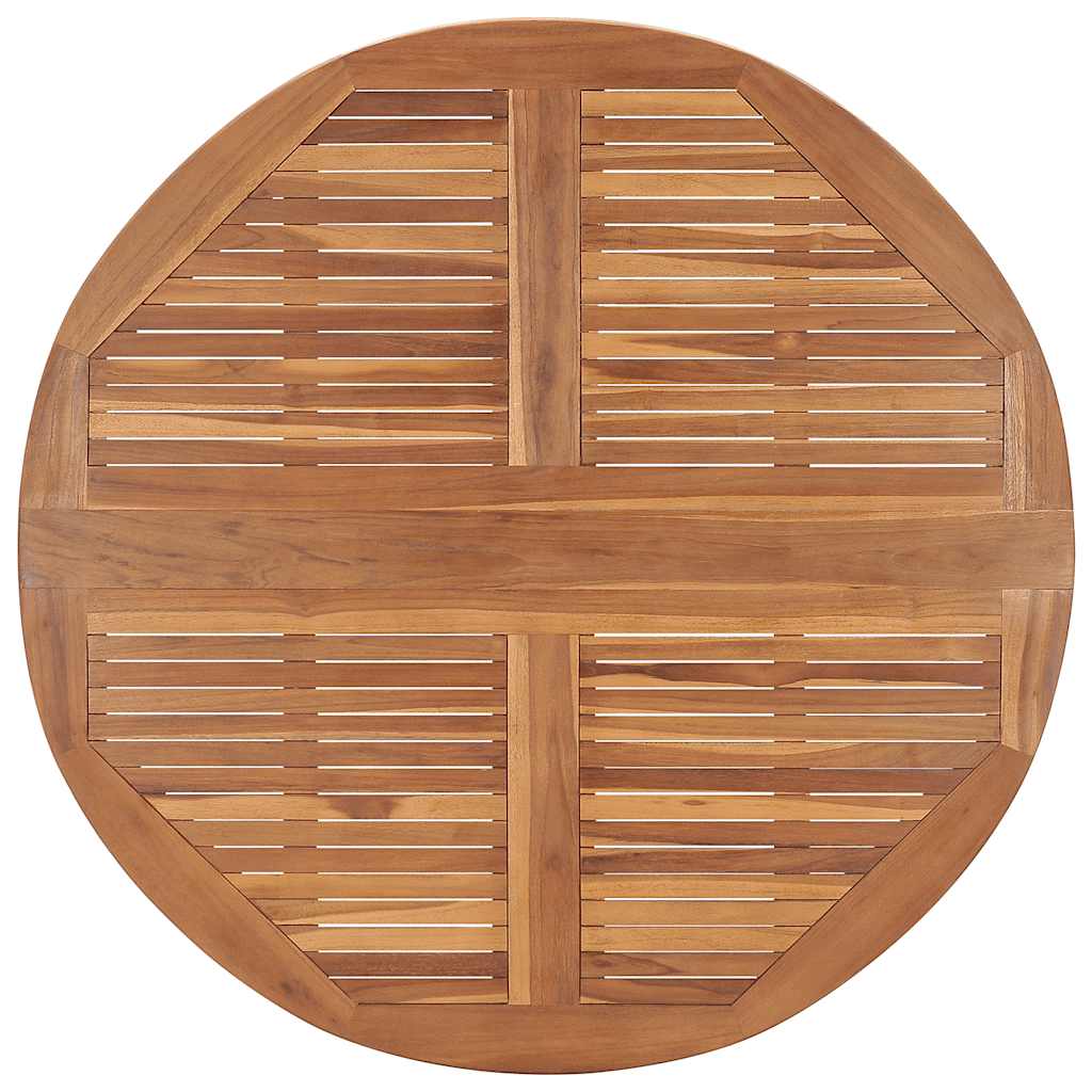 Vidaxl 5-Cz. Folding Garden Furniture Set, Solid Teak Wood