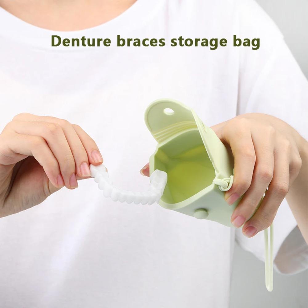 Sealed Retainer Storage Box Portable Denture Case New Oral Hygiene Supplies  Dental Denture