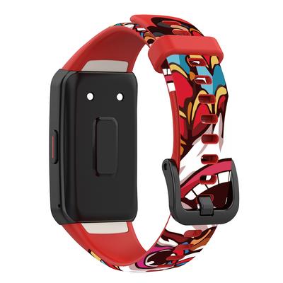 Compatible with Huawei Band 6/6 Pro Bands Adjustable Sports Silicone Replacement Straps Wristbands Bracelet-Waterproof