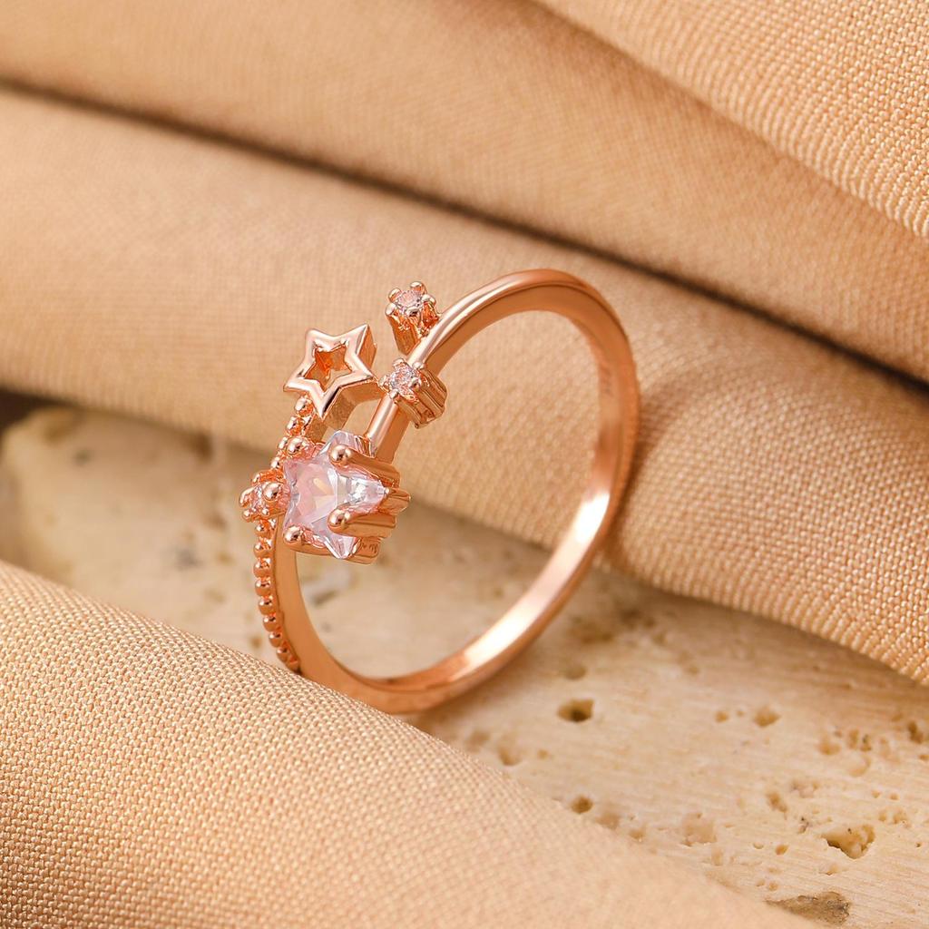 High-End Cross-Border Fashion Bow Ring for Women - European & American Style Open Index Finger Accessory
