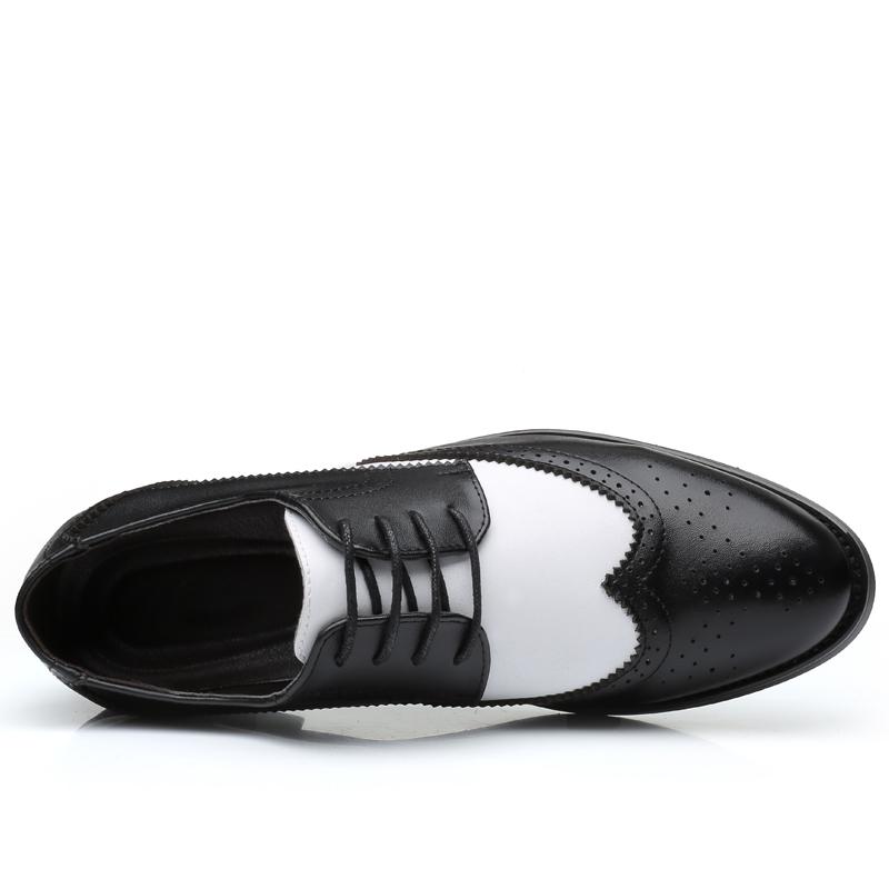 Ανδρικά Δερμάτινα Παπούτσια Μόδα Ασπρόμαυρα Ανδρικά Δερμάτινα Παπούτσια Ανδρικά Παπούτσια Oxford