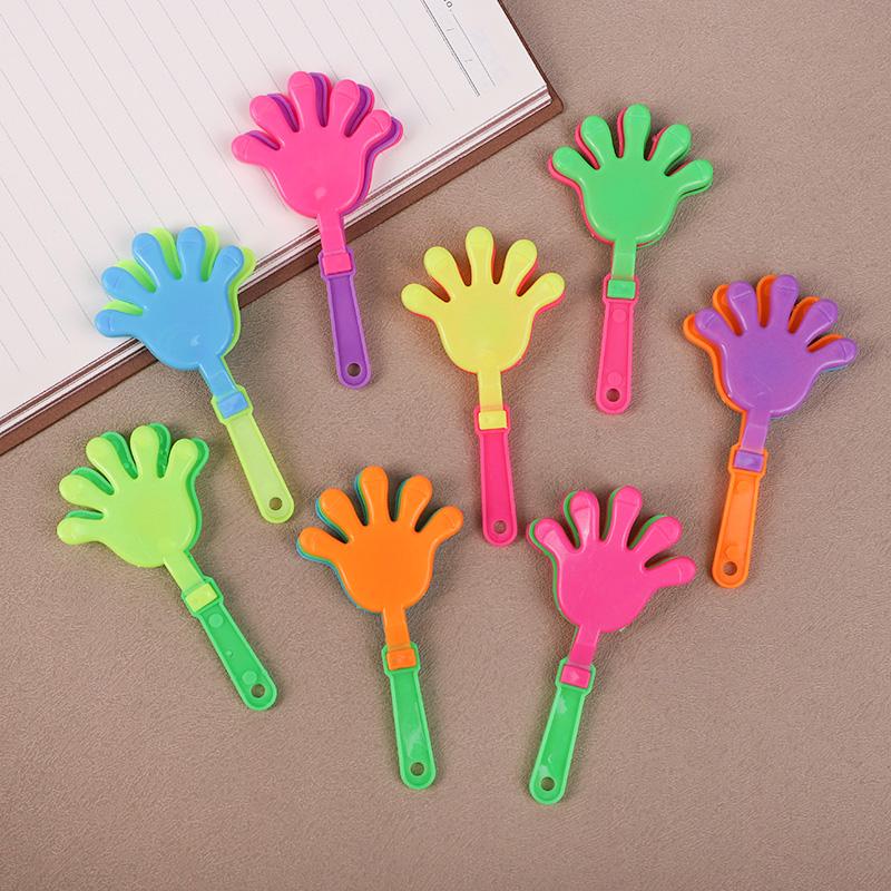 20Pcs Mini Hand Clapper Colorful Cheering Props Kids Birthday Party Favors Goodie Pinata Fillers Toys Wedding Baby Shower Gifts