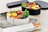 Tatsumiya Wood Grain Slide Spoon Chopsticks Matte Bento 333503 18.0 & Set, Black, "Bentwood Box, Monotone"
