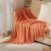 Tassel Lightweight Knitted Blanket for Sofa, Air Conditioning, Summer Naps, and Bay Windows