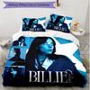 3pcs Duvet Cover Set (1*Duvet Cover + 2*Pillowcase, Without Core), Billie Eilish Print Soft All‑Season Bedding Set, Home Bedroom Decor Gift