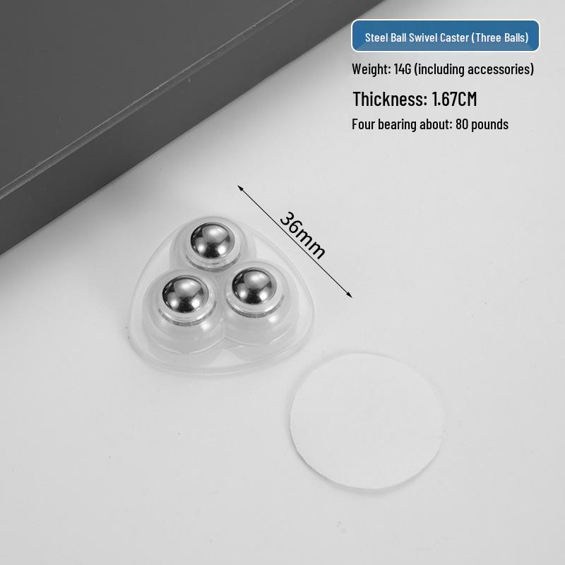 Cicha Samoprzylepna Podstawa Mobilna: Uniwersalne kółko bez wiercenia z pogrubionym łożyskiem kulkowym do użytku domowego