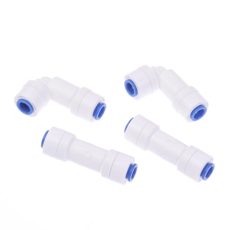 Single-Piece Check Valve Connector 1/4" Check For Valve Push In For Non Return Water Reverse Osmosis System Filters
