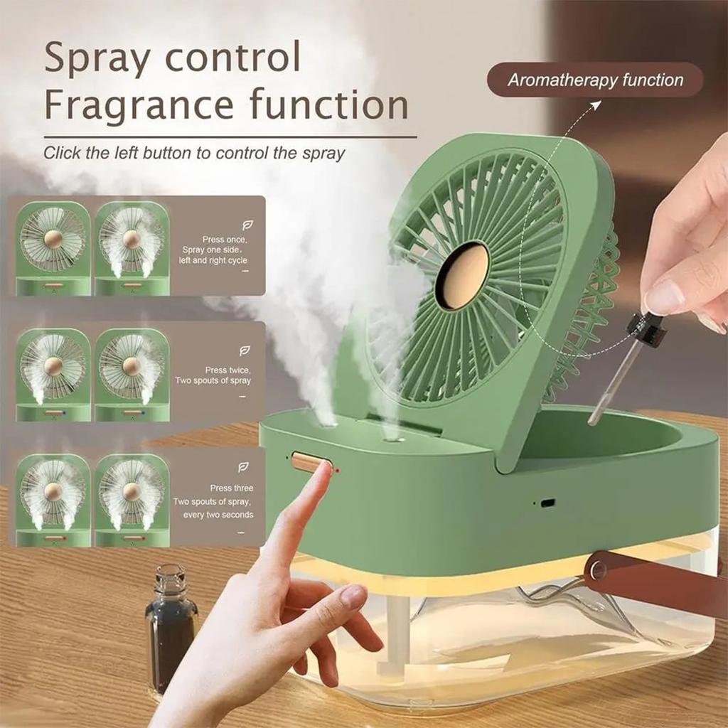 Portable Remote Desktop Fan USB Controlled 3-Speed Spray Small Personal Cool Spray 2.5L Cool Fan For Home Outdoor Sports Travel