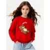 Kids Sweatshirt, Crew Neck Fashion Top, Fun " Bear Cartoon" Patterned Sweatshirt, Suitable for Everyday Casual Wear,Soft Cotton Sweatshirt