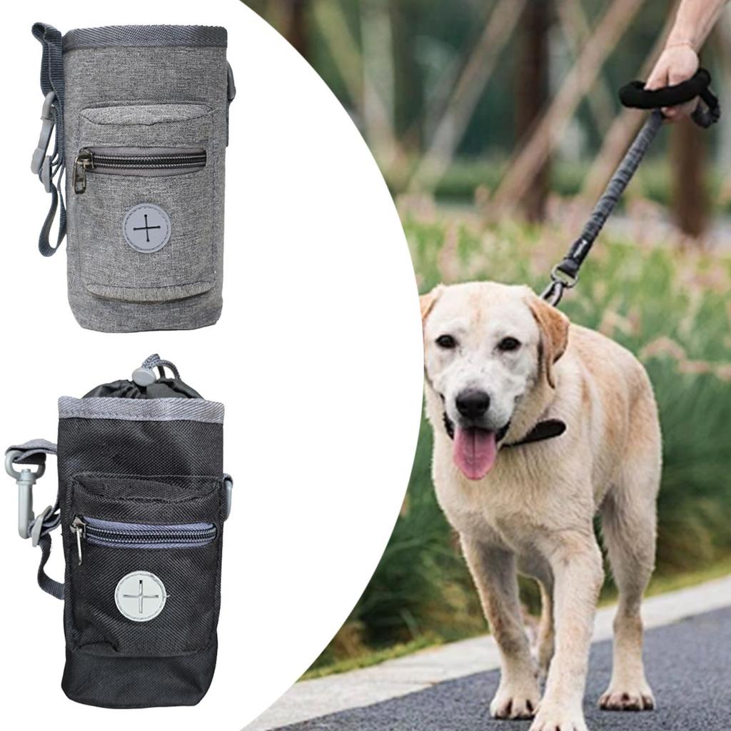 Dog Treat Pouch Dog Treat Bag 2 Ways to Wear with Waist Belt Food Snacks Storage