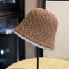 New Japanese-style Hollow Knit Bucket Hat for Spring and Autumn, Warm and Versatile, Makes the Face Look Smaller, Suitable for a Natural Look,
