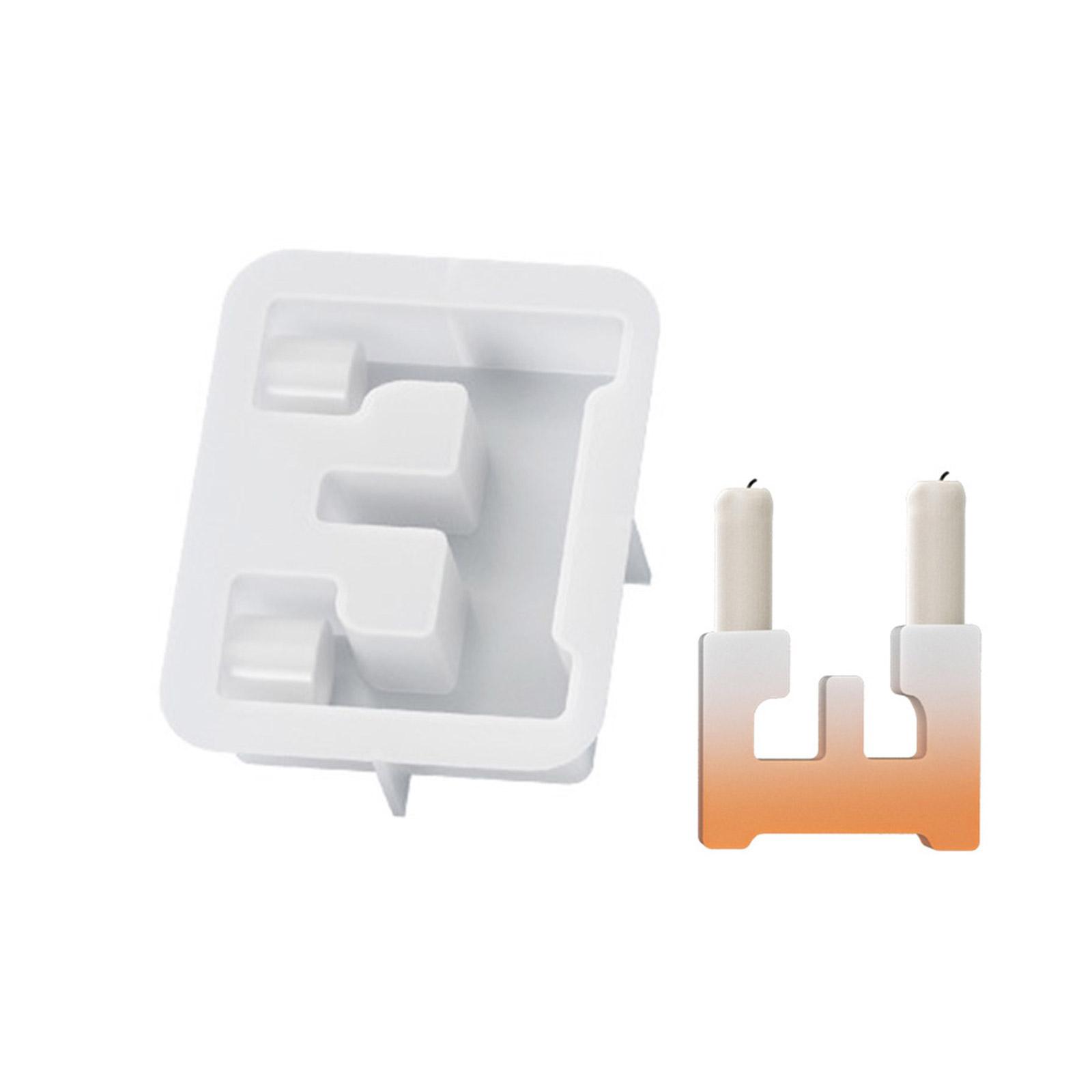 

Силиконовые формы для подсвечников, формы для подсвечников, силиконовый материал в форме заглавной буквы, форма для подсвечника для поделок своими руками E