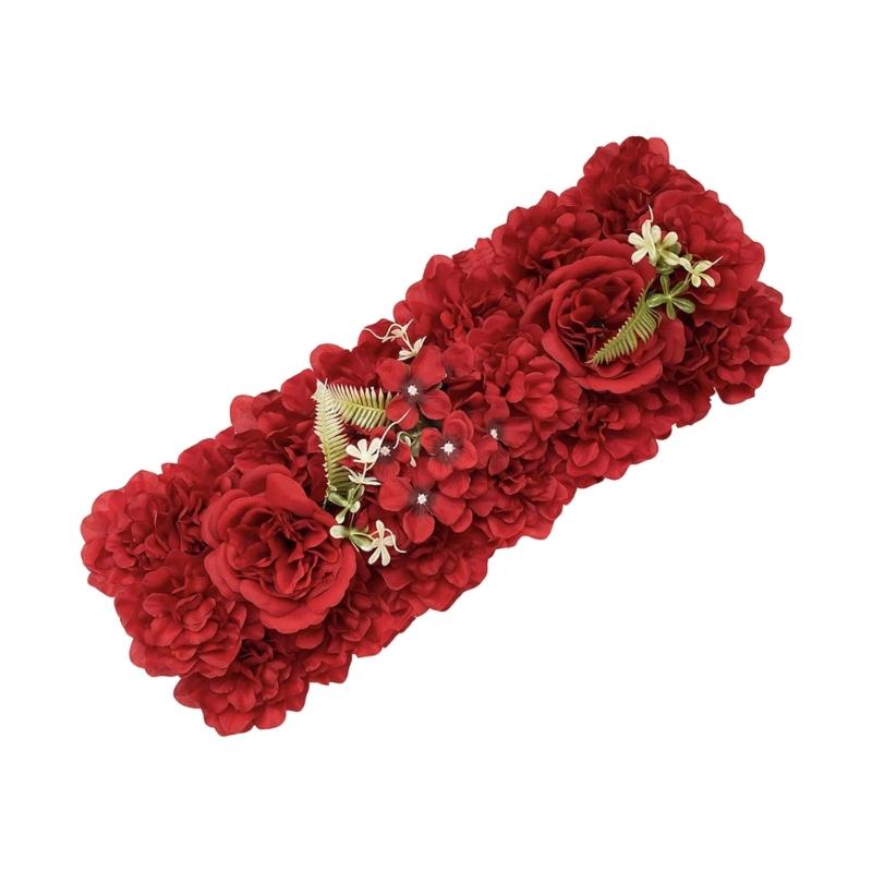 Realistic Silk Flower Decoration For Wedding Reception Anniversary Party Backdrop Wall Decors Ceremony Arch Layouts