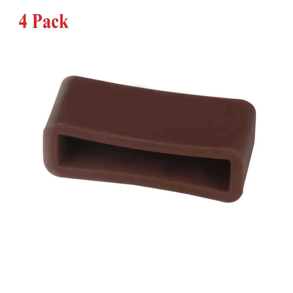 4pcs Silicone Strap Ring 12 14 16 17 18 19 20 22 24 26mm Waterproof Loops Security Holder Watch Accessories Rubber Band Keeper