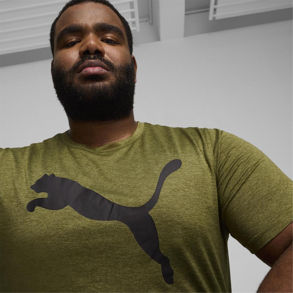 Puma TRAIN FAV HEATHER CAT Men's T-shirt Green 52235299 R M