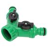 2 Stück G3/4 PNTY DN20 3-Wege Wasserverteiler T-Stück Verbinder Adapter Ventil mit Schaltern Gartengerät