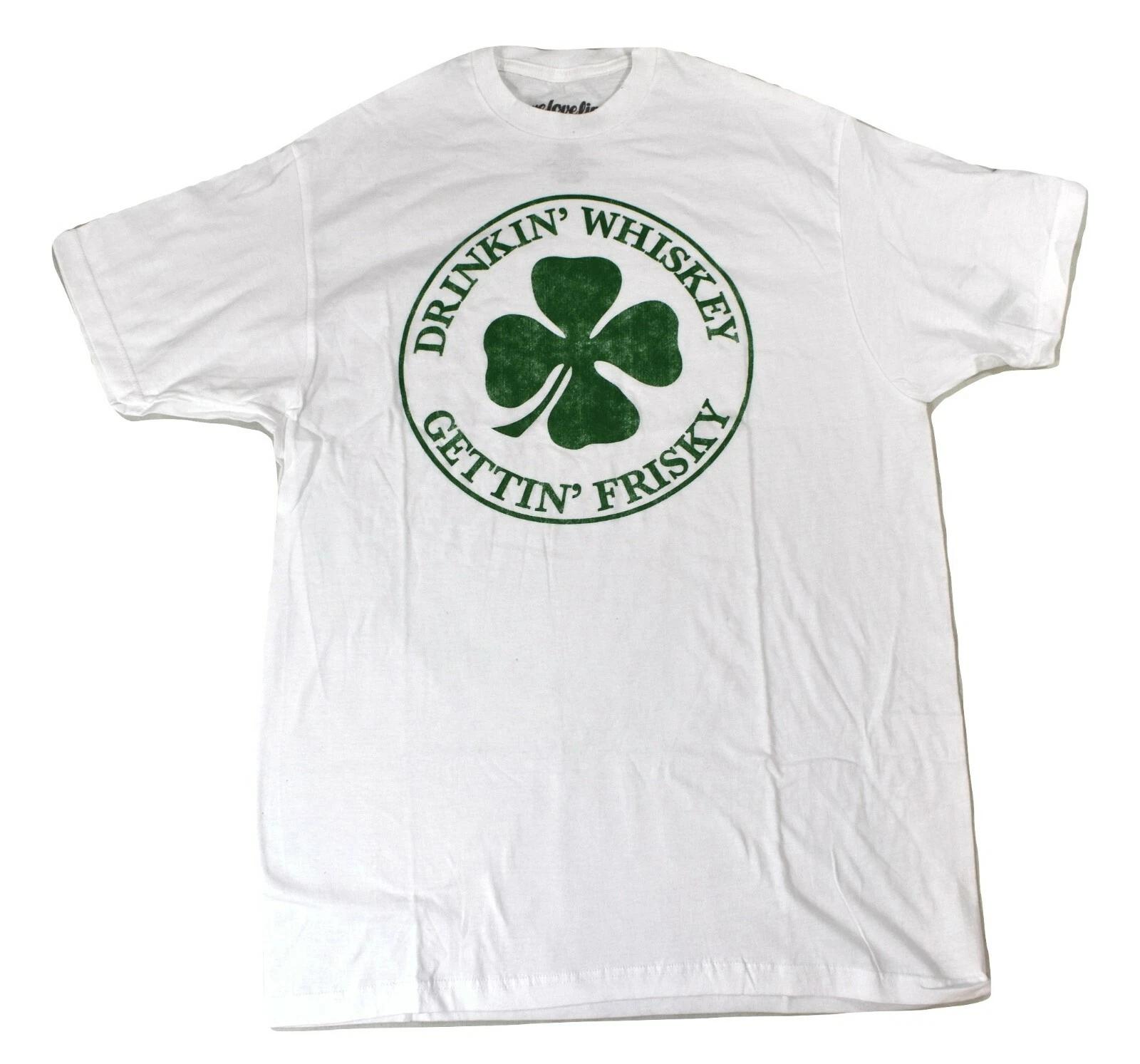 WeLoveFine Mens Drinkin  Whiskey Gettin  Frisky Funny Shirt New L, XL XL