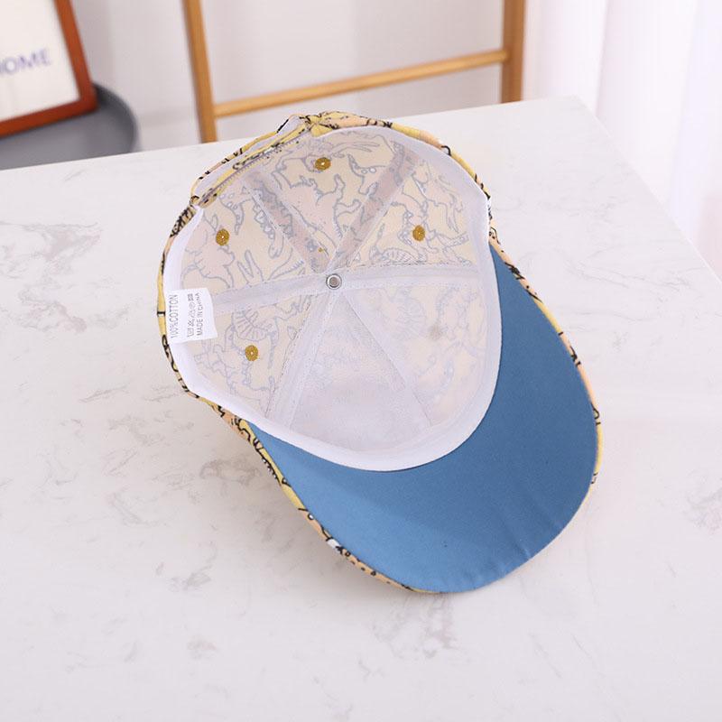 Print Dinosaur Children Baseball Cap Fashion Boys Sunshade Peaked Caps 2-6Year Kids Duck Tongue Hat Baby Outdoor Sunshade Visors