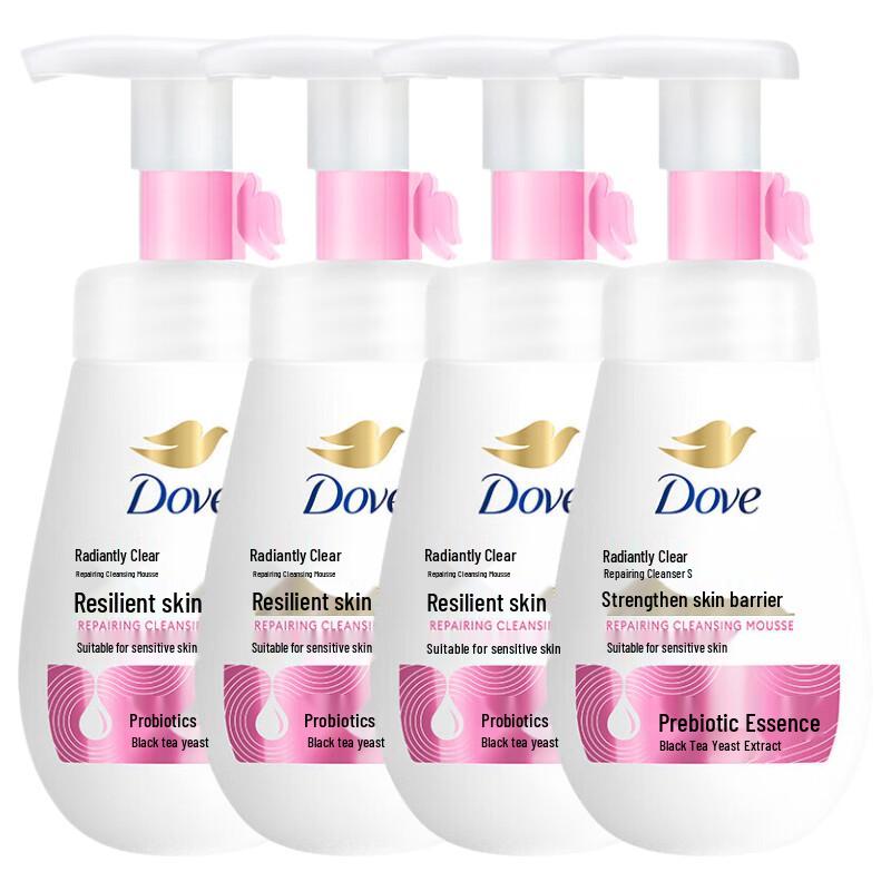 Dove Успокаивающая очищающая пенка для восстановления, 4 шт.