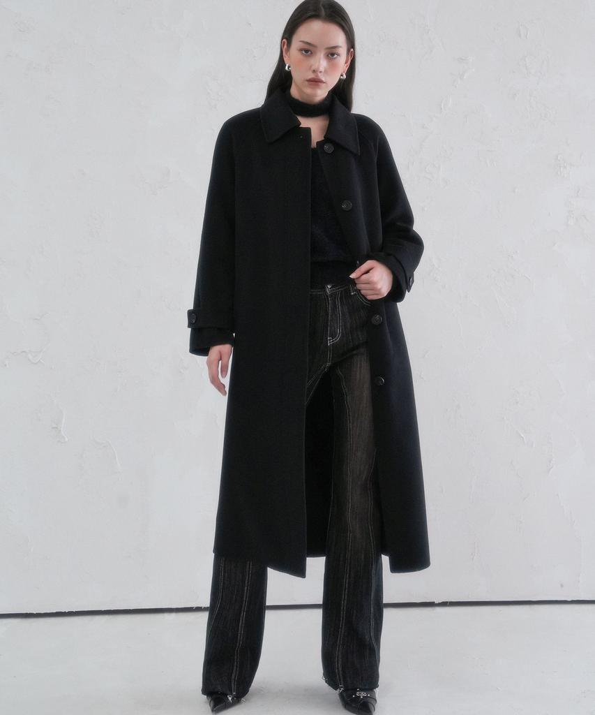 Avandress Hidden Handmade Wool Coat Oatmeal