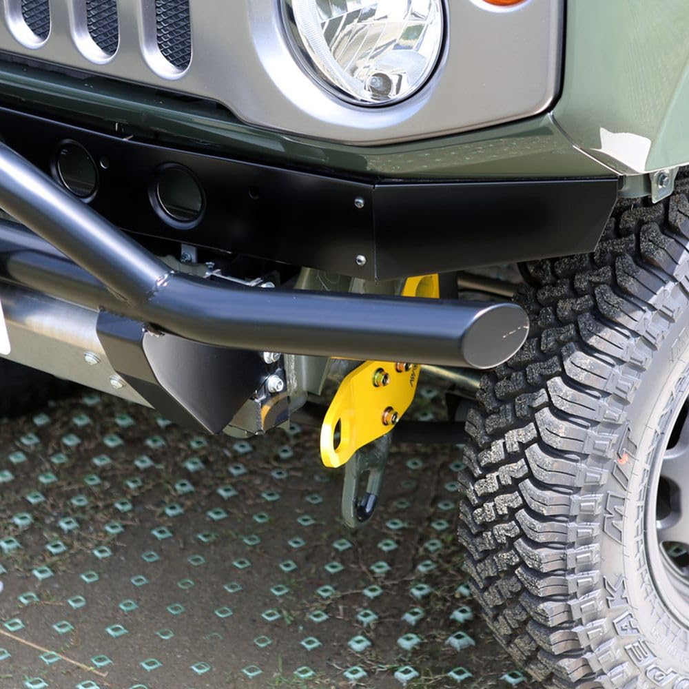 Apio Front Left Tow Hook for Vehicles with Lion Hunting 9mm Thick [FL] Bumpers, [JB64, JB74] Yellow, 3070-41L